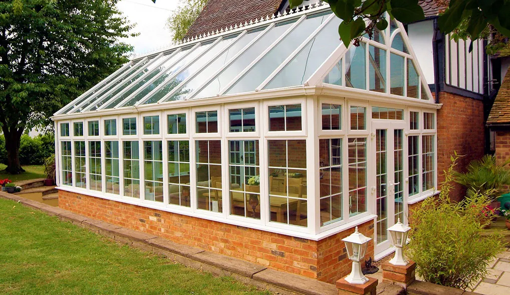 Custom glass roof conservatory installation in the North of England