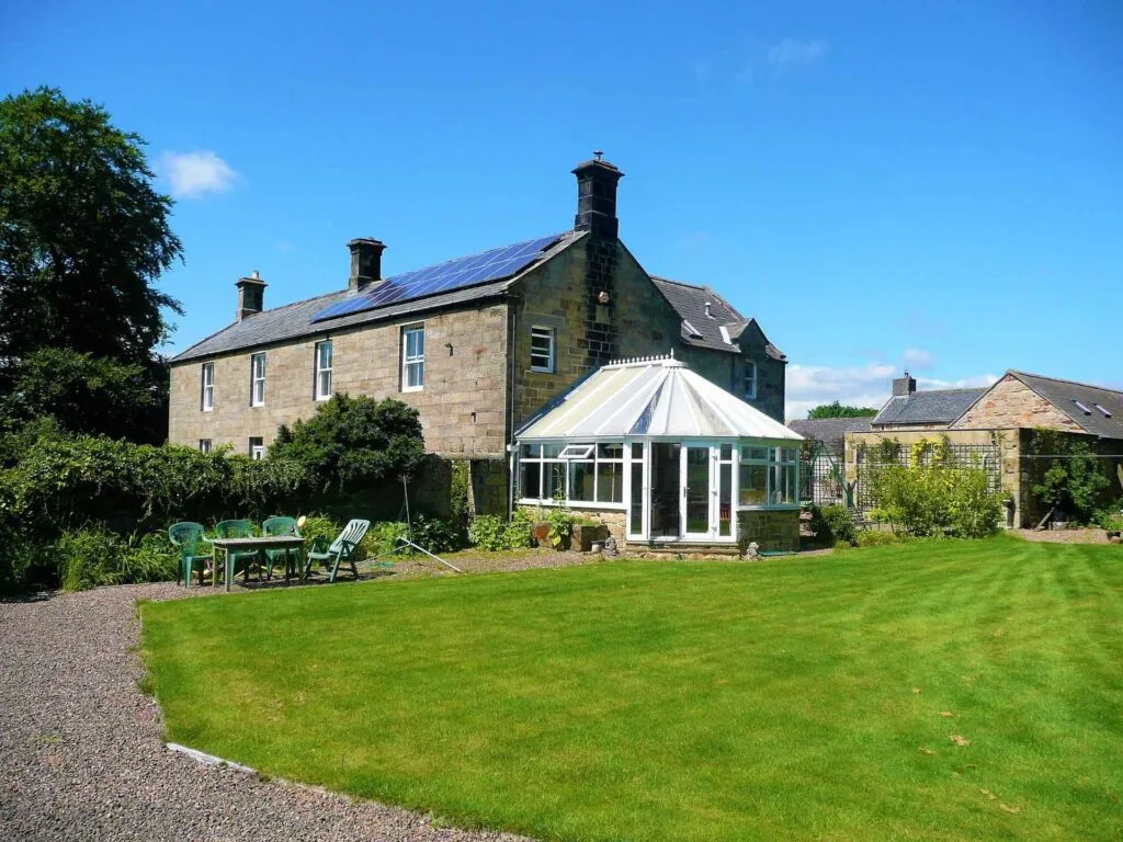 Custom glass roof conservatory installation in the North of England