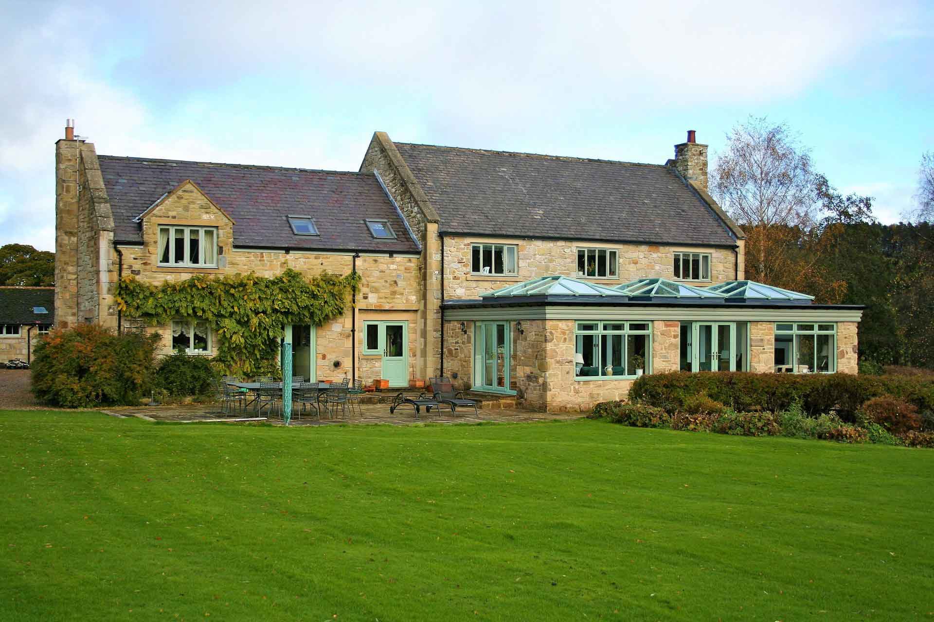 Modern conservatory installation by Cannon Conservatories in the North of England